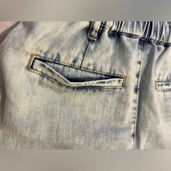 Revolve X Blank NYC Faded Acid Wash Time Zone Slouchy Denim Romper - Small - Picture 12 of 13